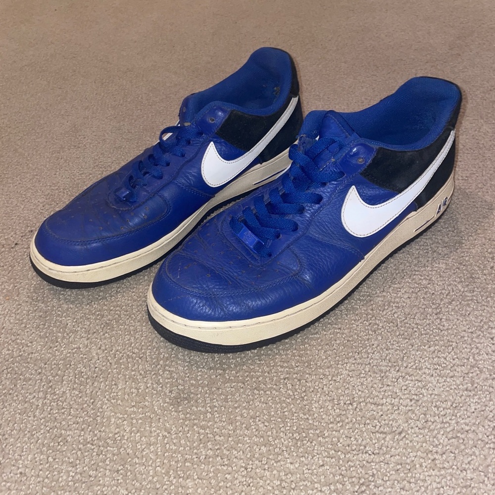 Blue Nike Air Force 1's